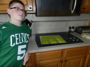 Making Green Cookies